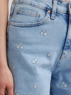 Mavi Damen Jeansshorts - Millie in light stone