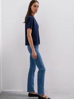 Mavi Damen T-Shirt in marine - Ausschnitt: Rundhals