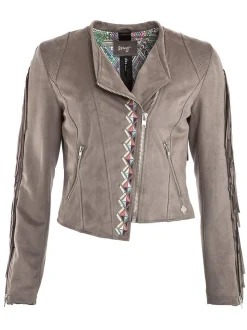 Maze Damen Jacke in grau