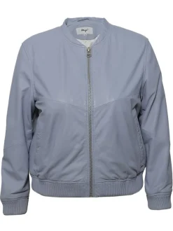 Maze Damen Lederblouson in blau