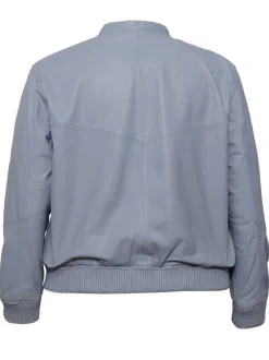 Maze Damen Lederblouson in blau