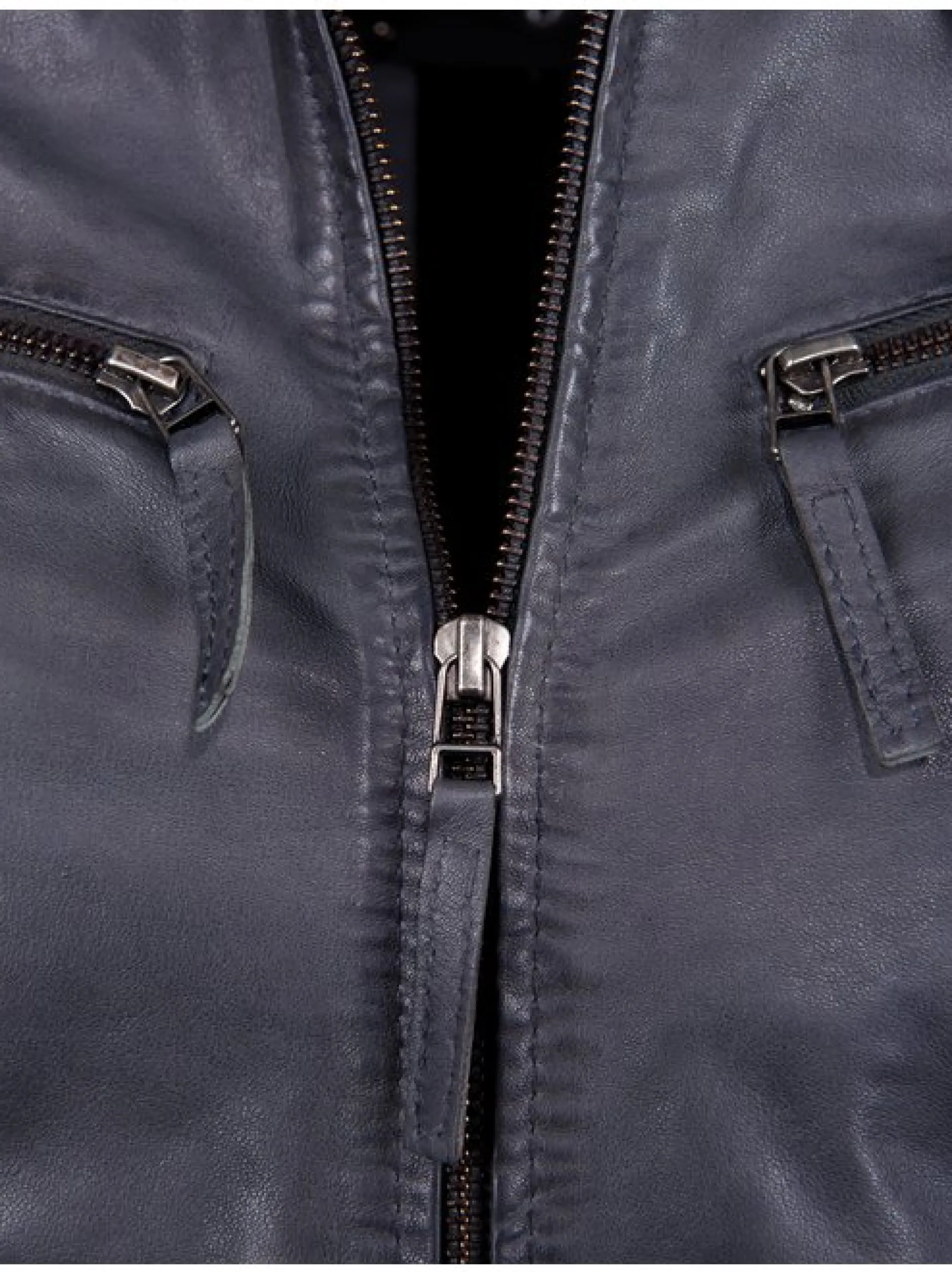 Maze Damen Lederjacke in blau