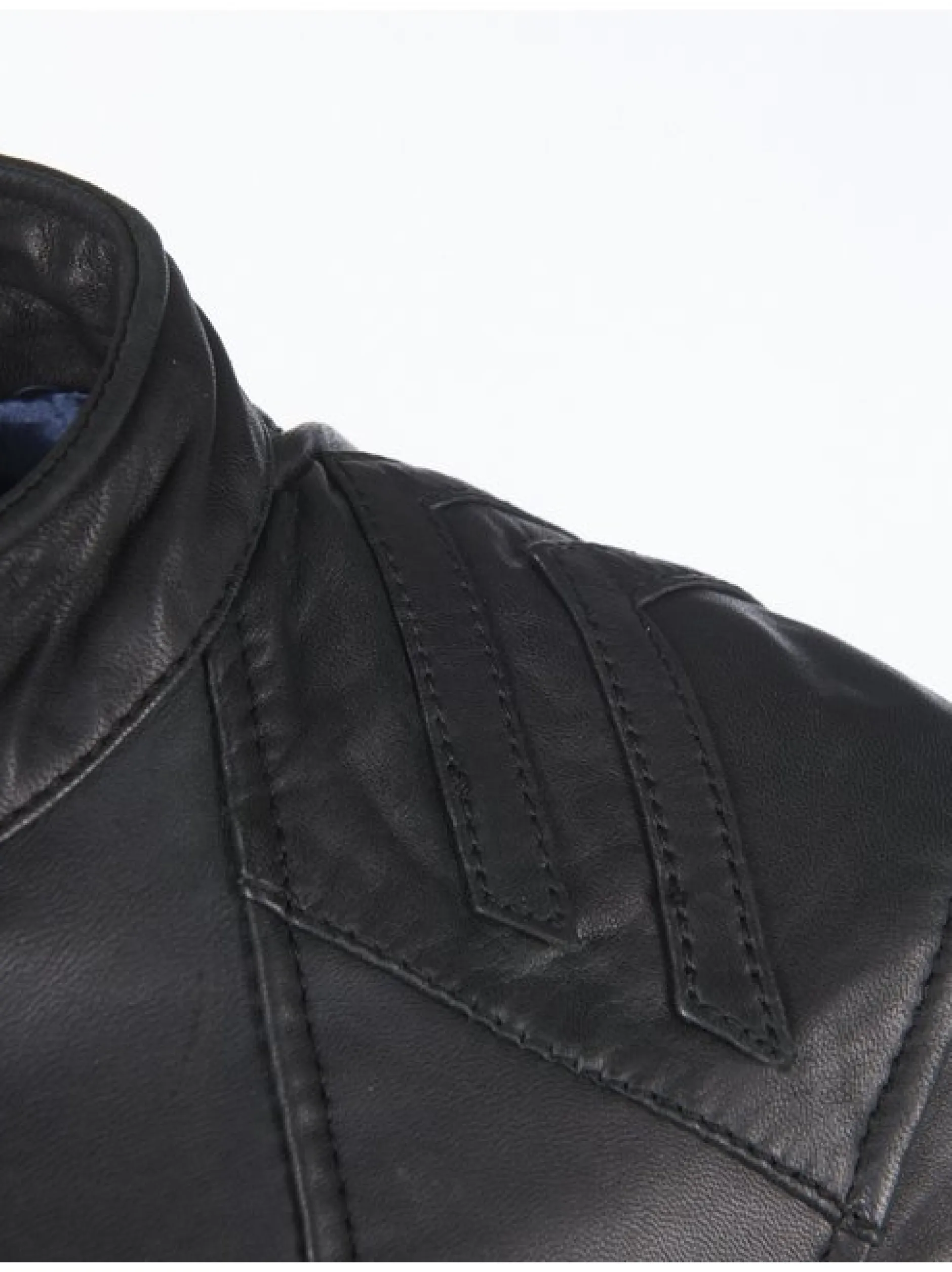 Maze Damen Lederjacke in blau