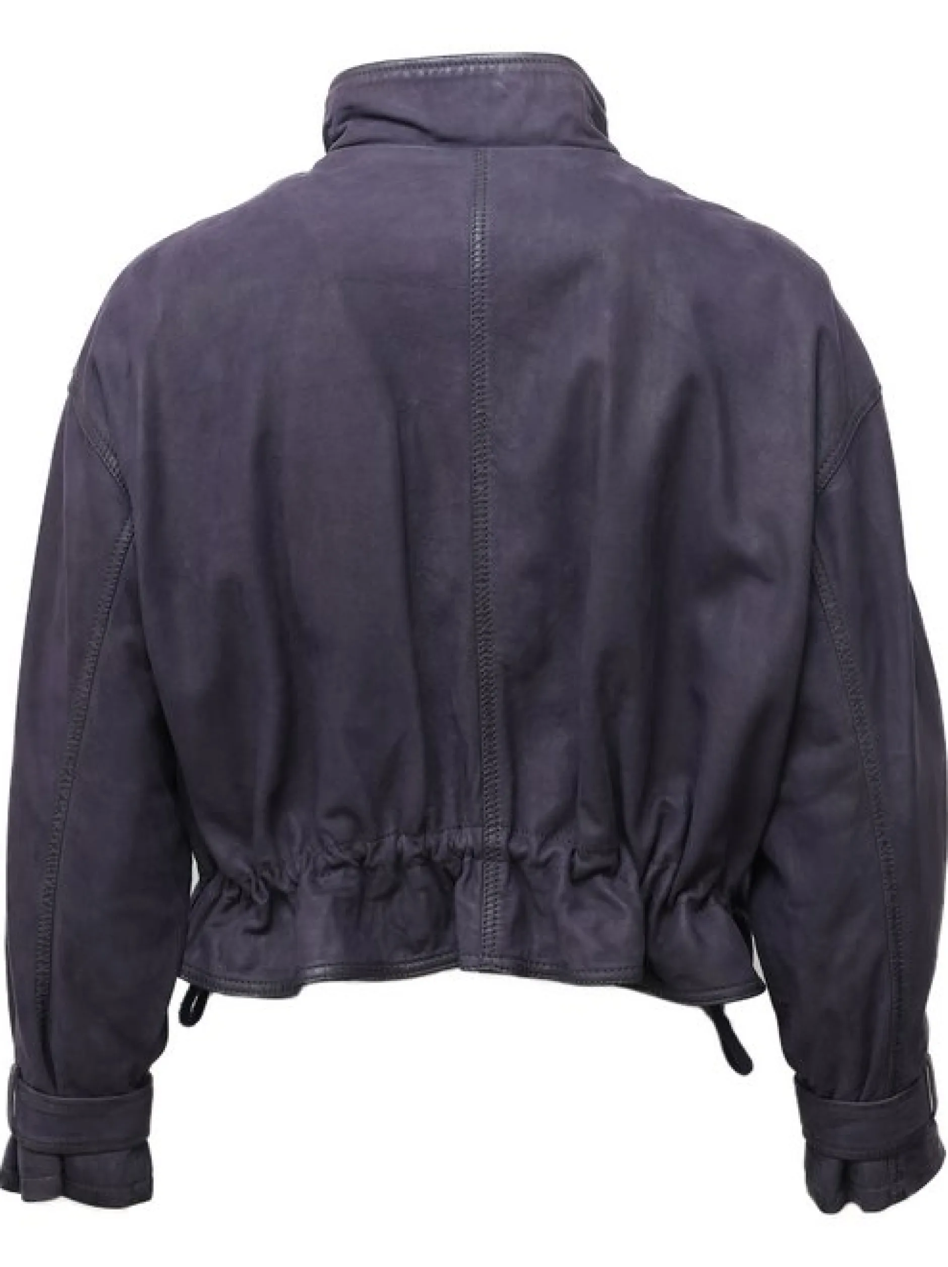 Maze Damen Lederjacke in blau