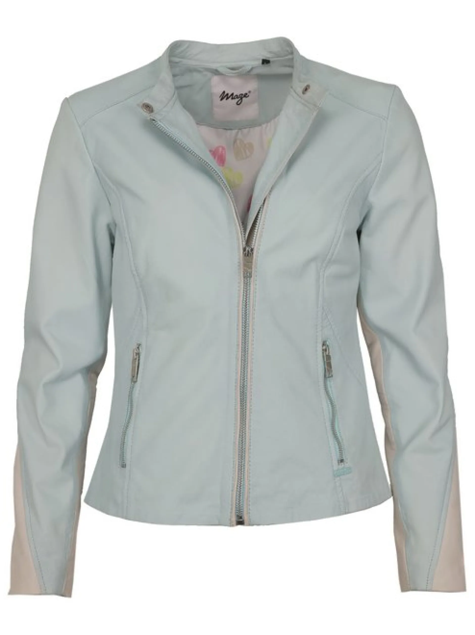 Maze Damen Lederjacke in blau