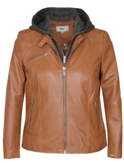 Maze Damen Lederjacke in cognac
