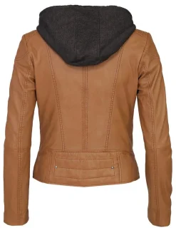 Maze Damen Lederjacke in cognac