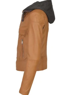 Maze Damen Lederjacke in cognac
