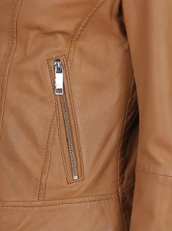 Maze Damen Lederjacke in cognac