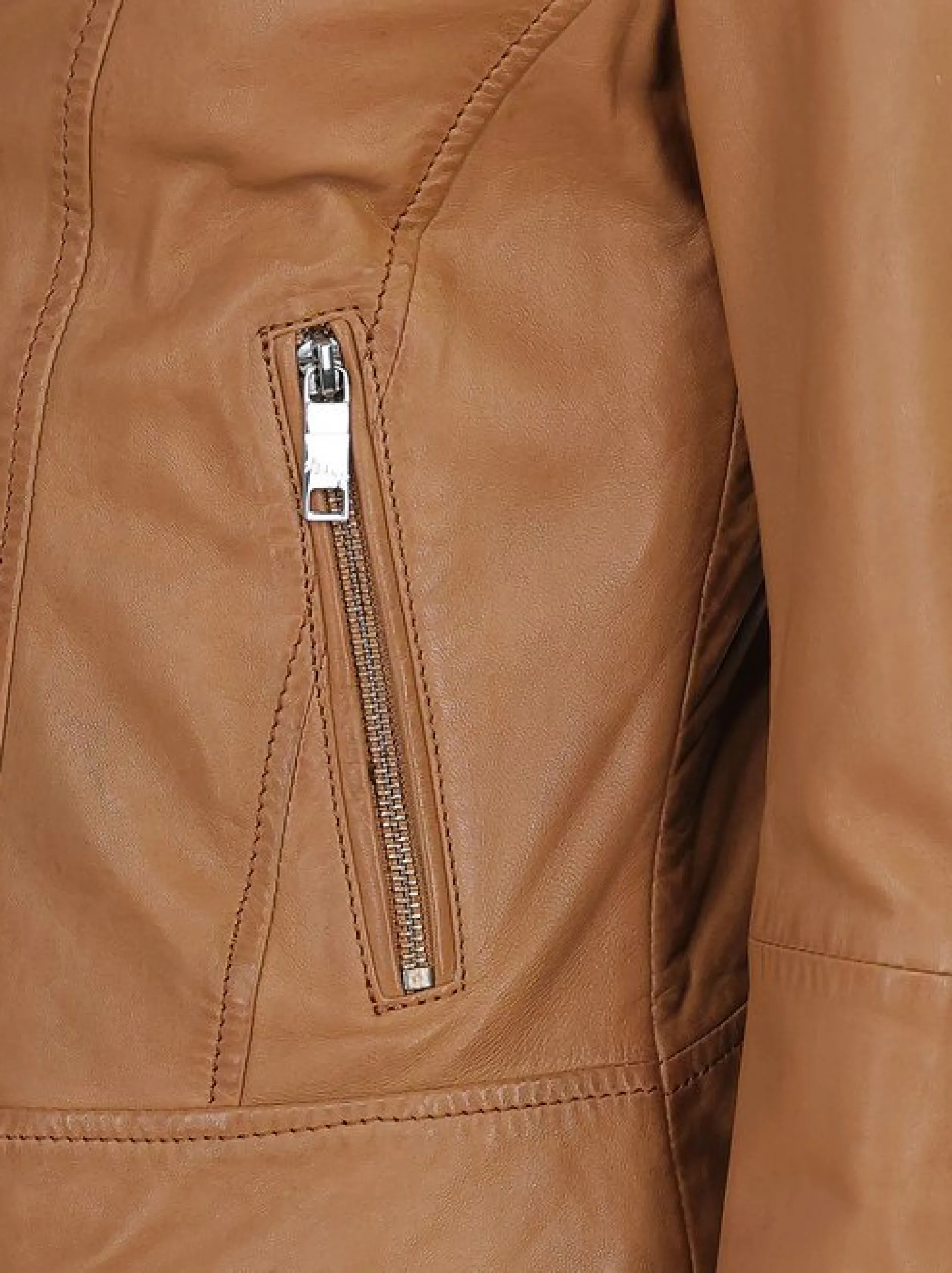 Maze Damen Lederjacke in cognac