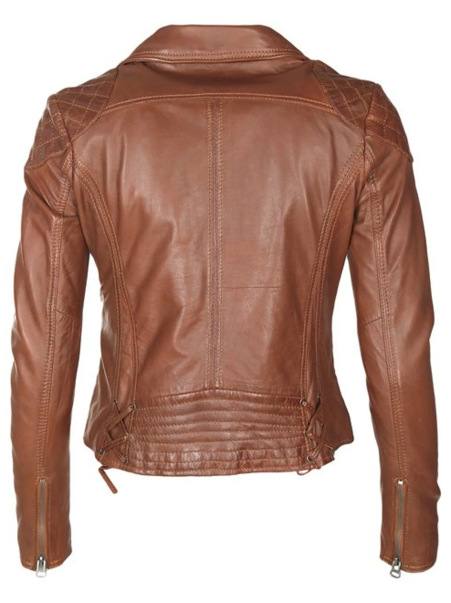 Maze Damen Lederjacke in cognac
