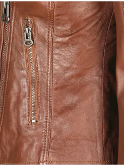 Maze Damen Lederjacke in cognac