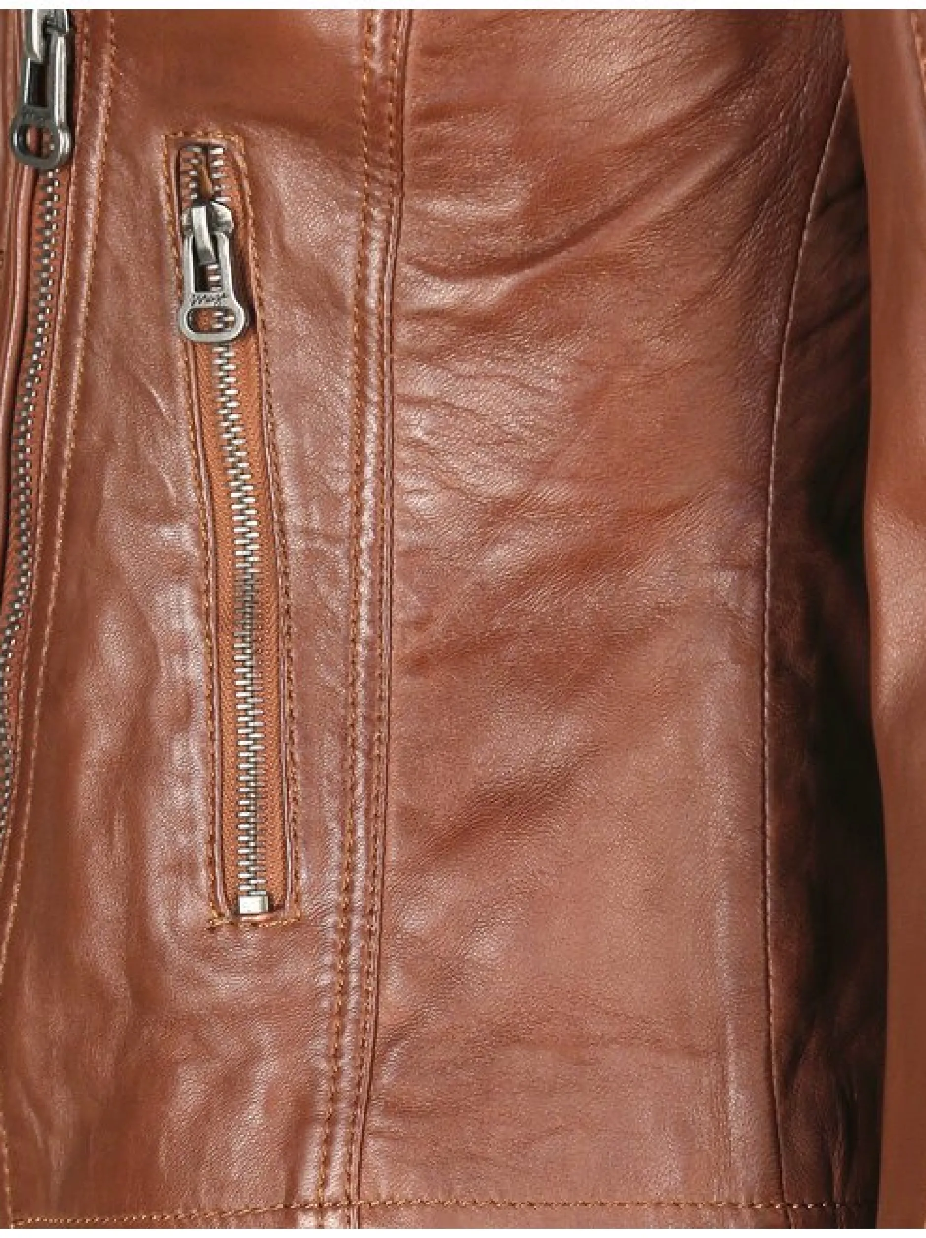 Maze Damen Lederjacke in cognac
