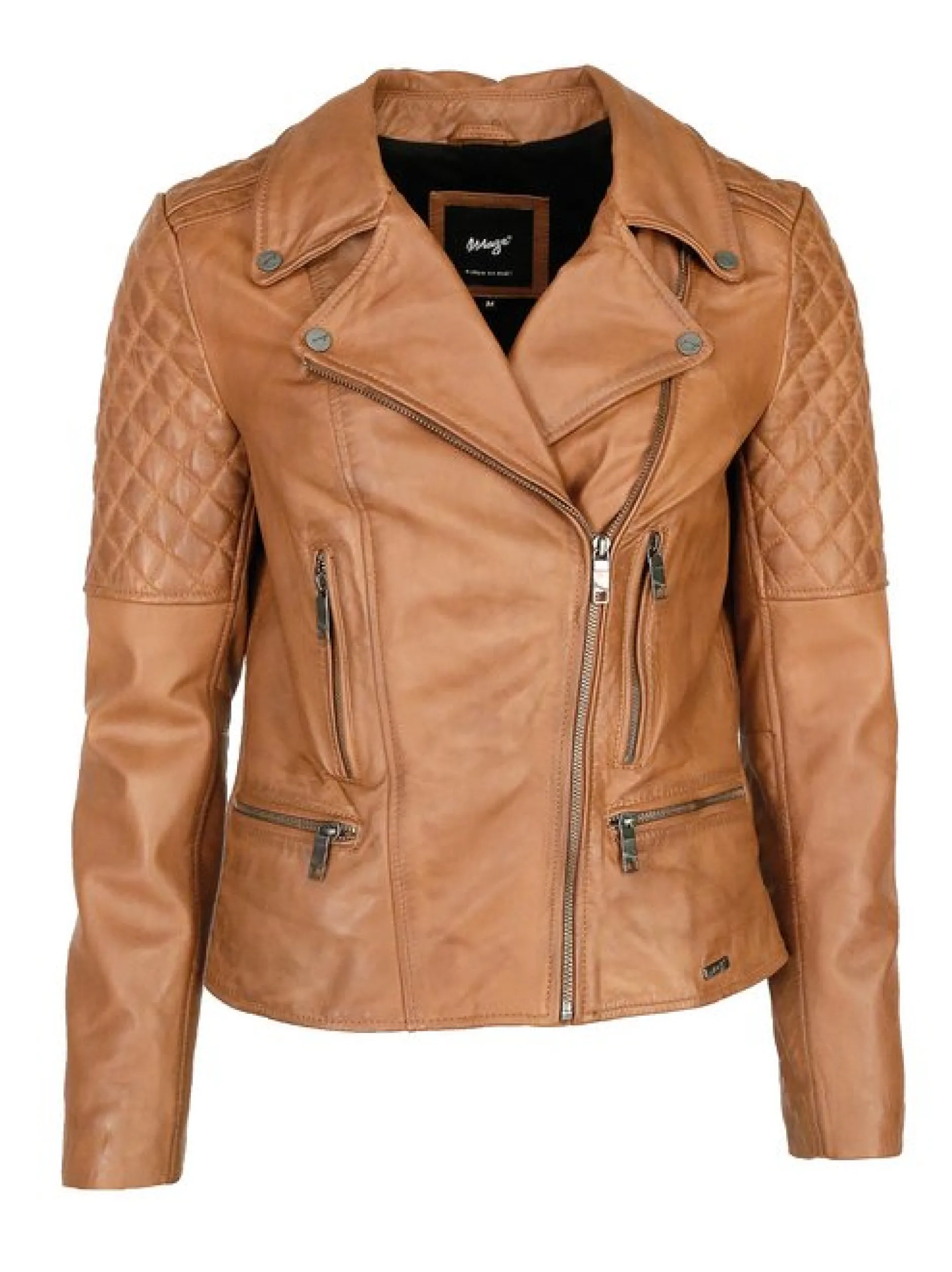 Maze Damen Lederjacke in cognac