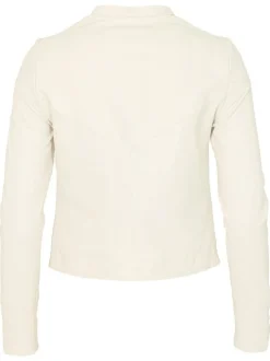 Maze Damen Lederjacke in grau