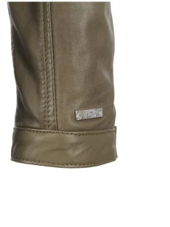 Maze Damen Lederjacke in grün