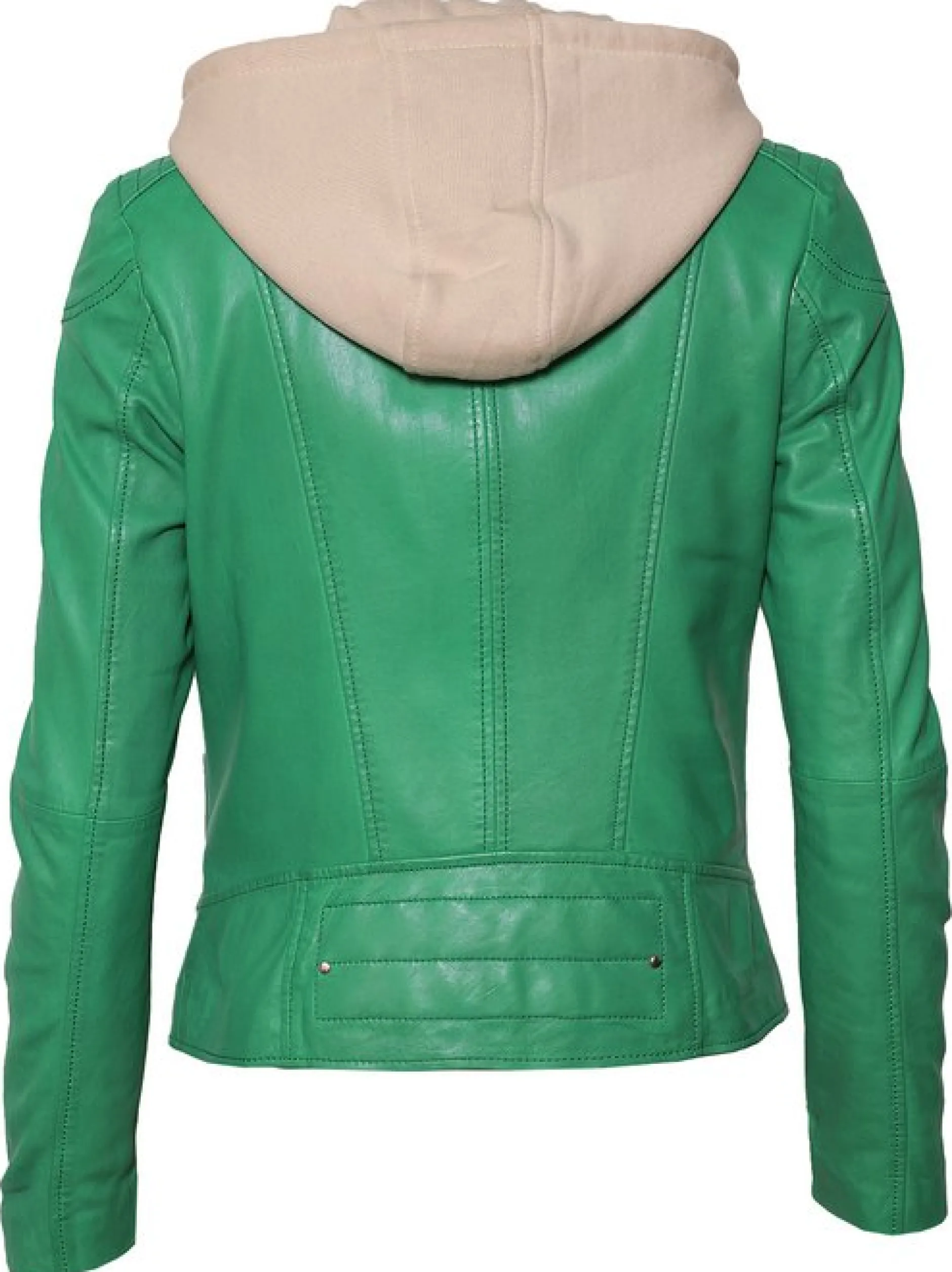 Maze Damen Lederjacke in grün
