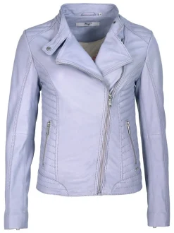 Maze Damen Lederjacke in lila