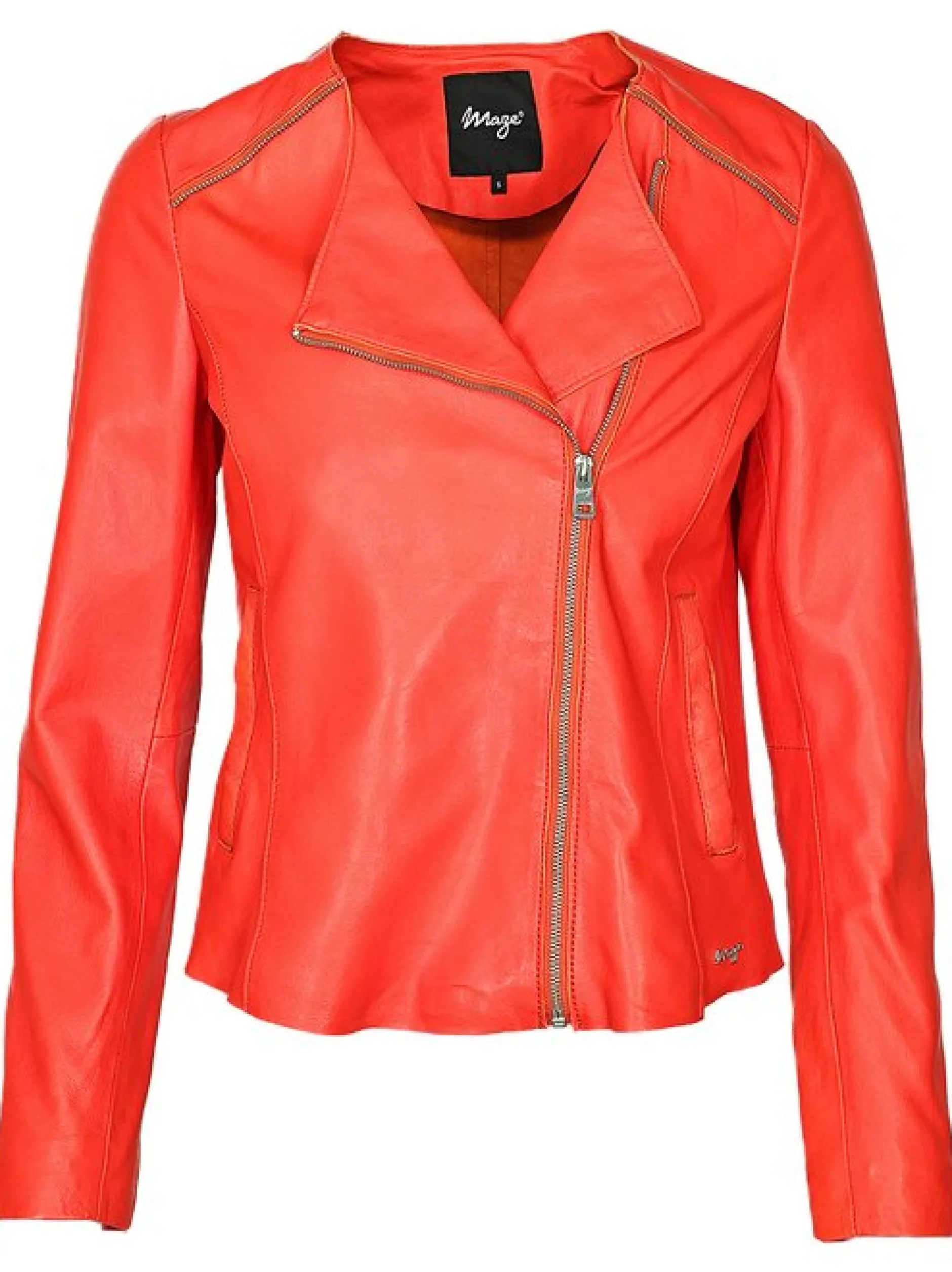 Maze Damen Lederjacke in rot
