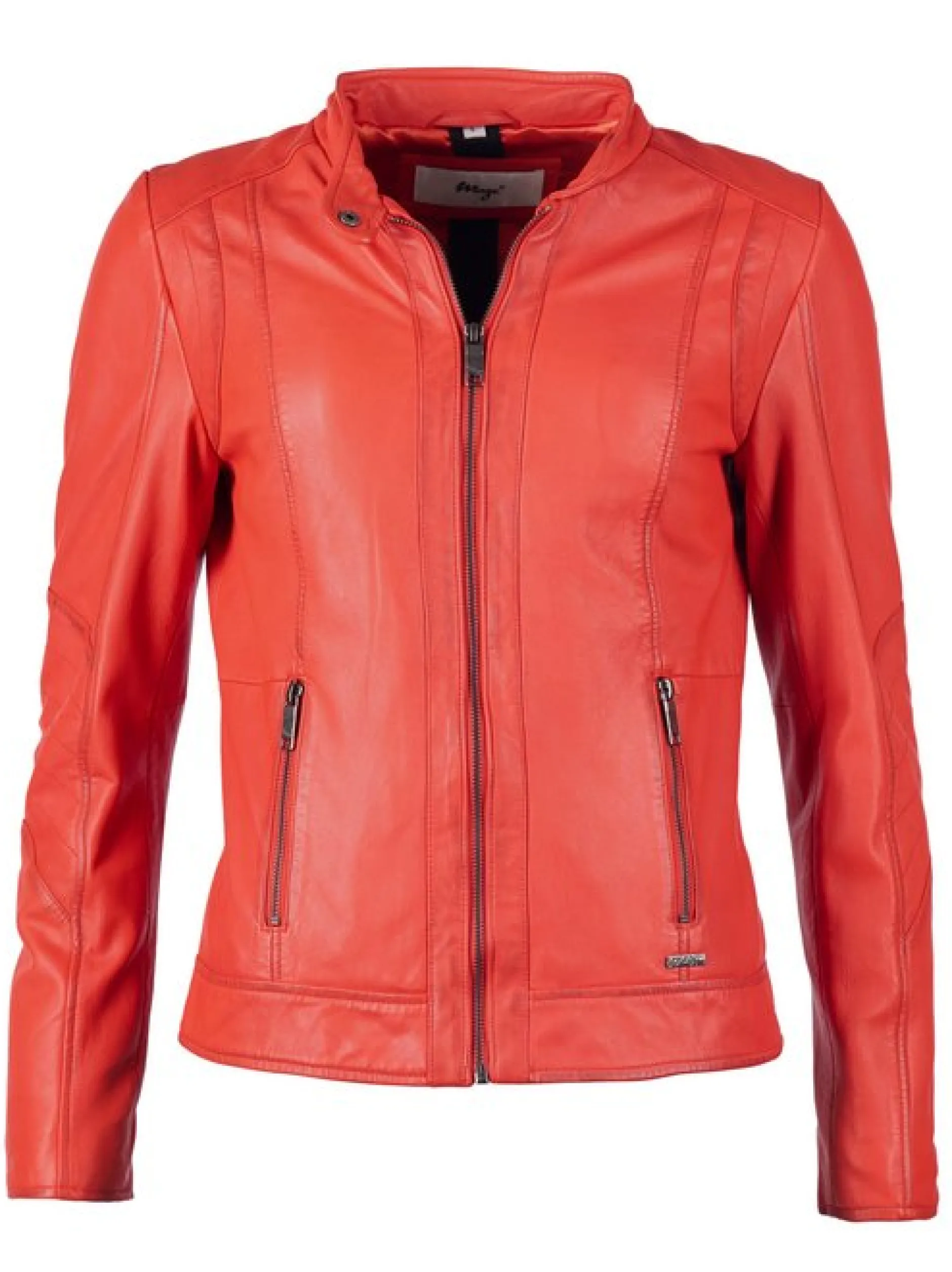 Maze Damen Lederjacke in rot
