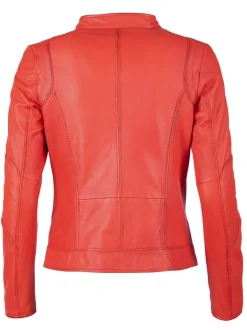 Maze Damen Lederjacke in rot