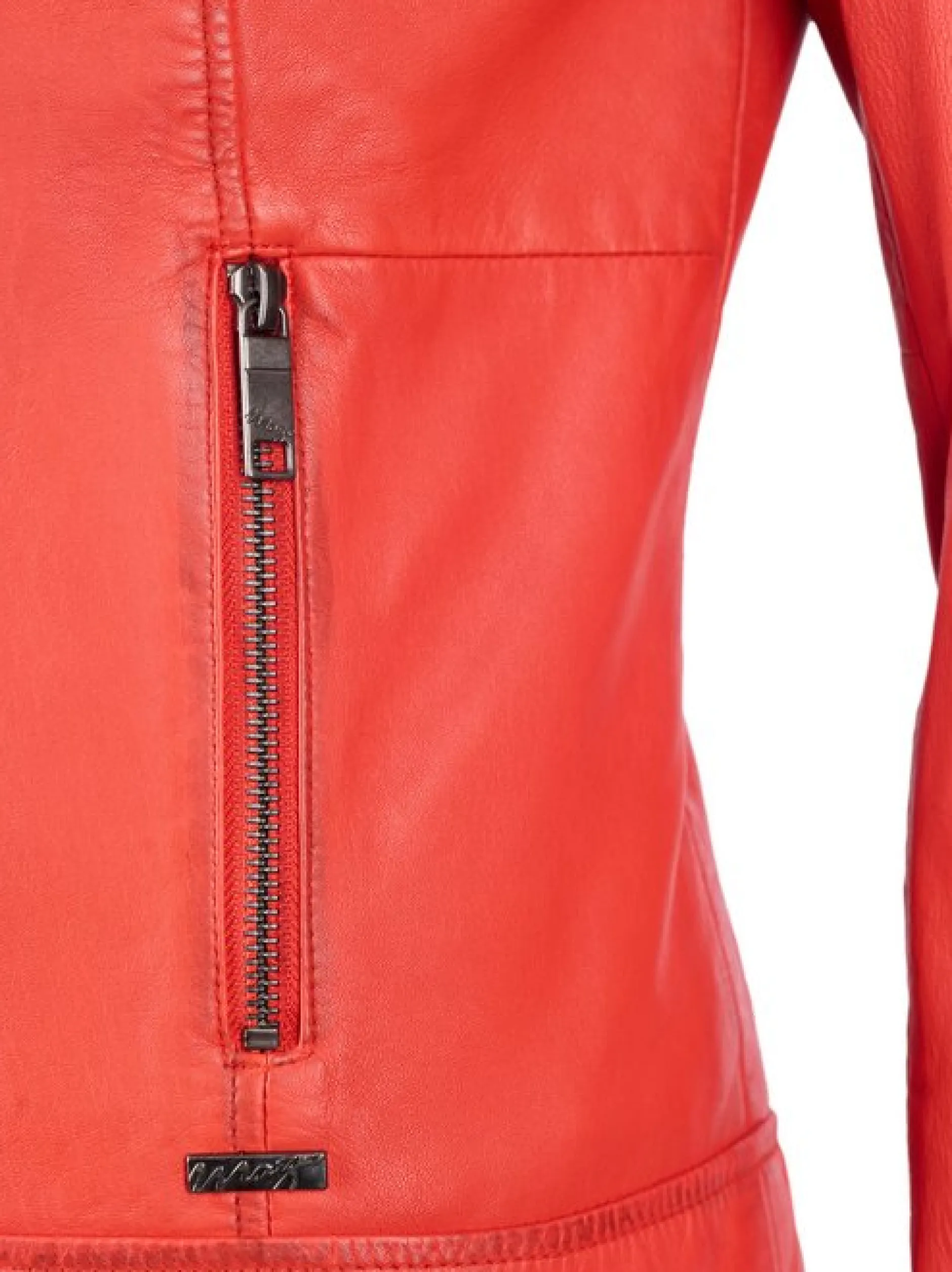 Maze Damen Lederjacke in rot