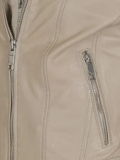 Maze Damen Lederjacke in sand