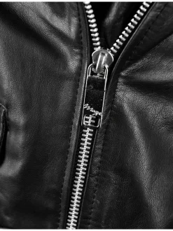Maze Damen Lederjacke in schwarz