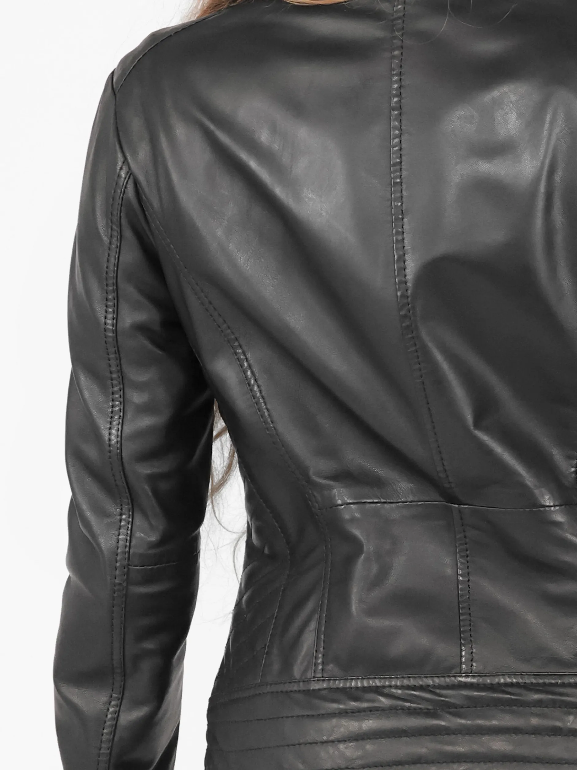Maze Damen Lederjacke in schwarz