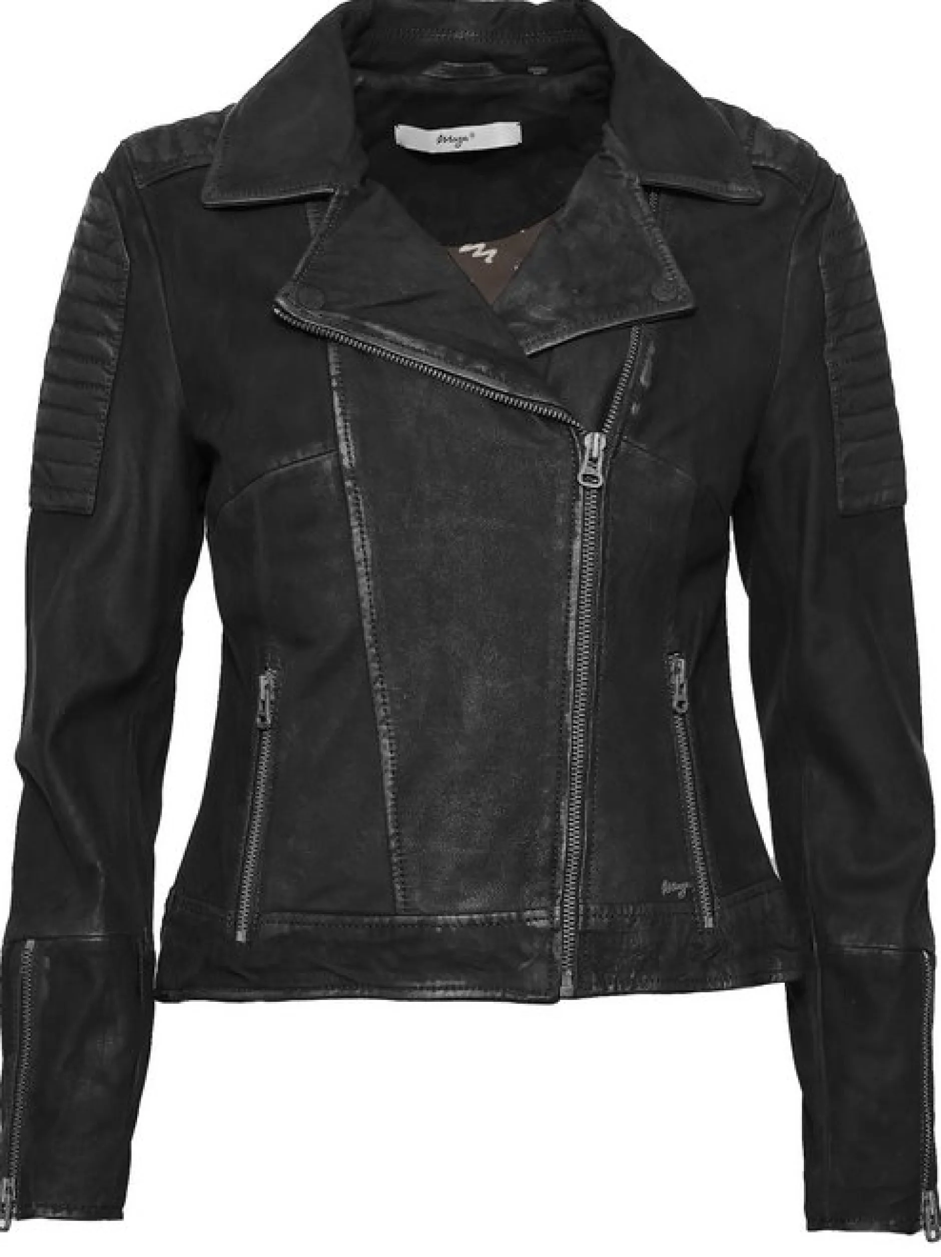 Maze Damen Lederjacke in schwarz
