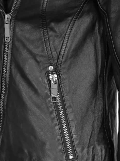 Maze Damen Lederjacke in schwarz