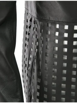Maze Damen Lederjacke in schwarz