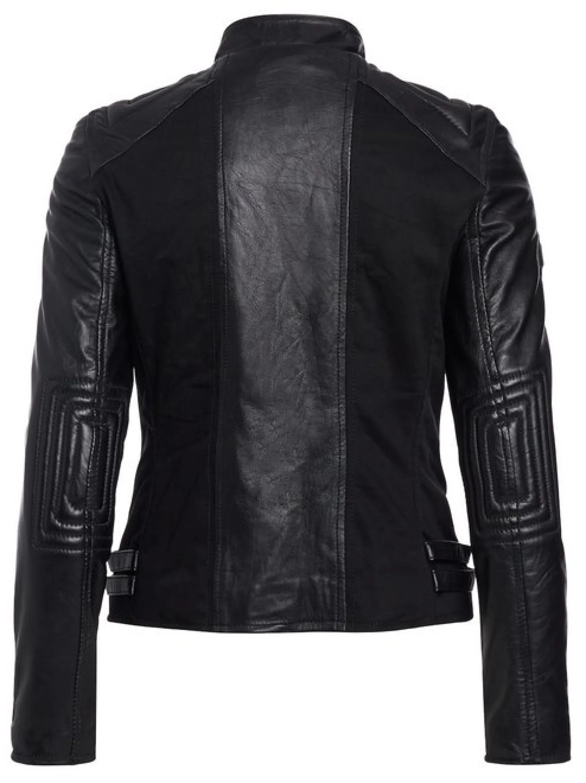 Maze Damen Lederjacke in schwarz