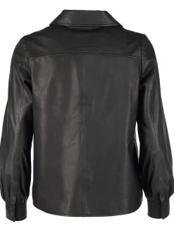 Maze Damen Lederjacke in schwarz