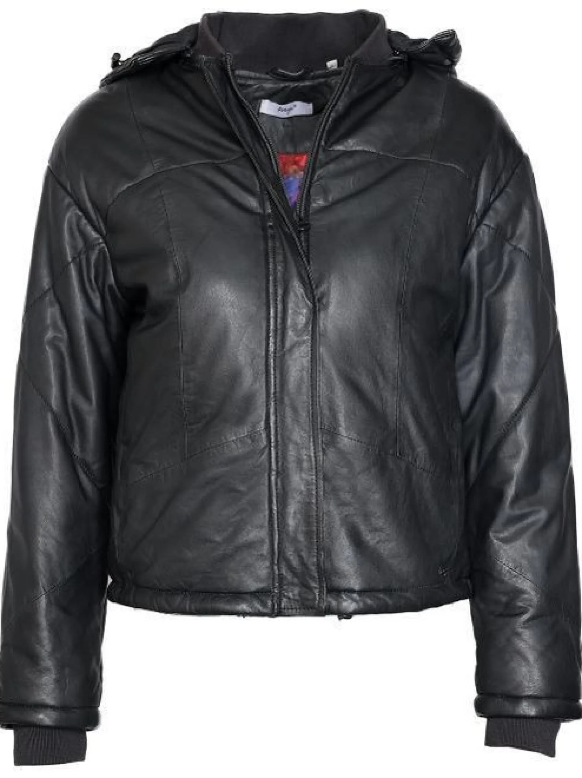 Maze Damen Lederjacke in schwarz