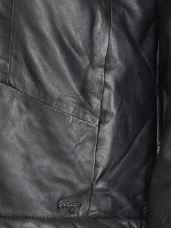 Maze Damen Lederjacke in schwarz