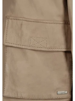 Maze Damen Lederjacke in taupe