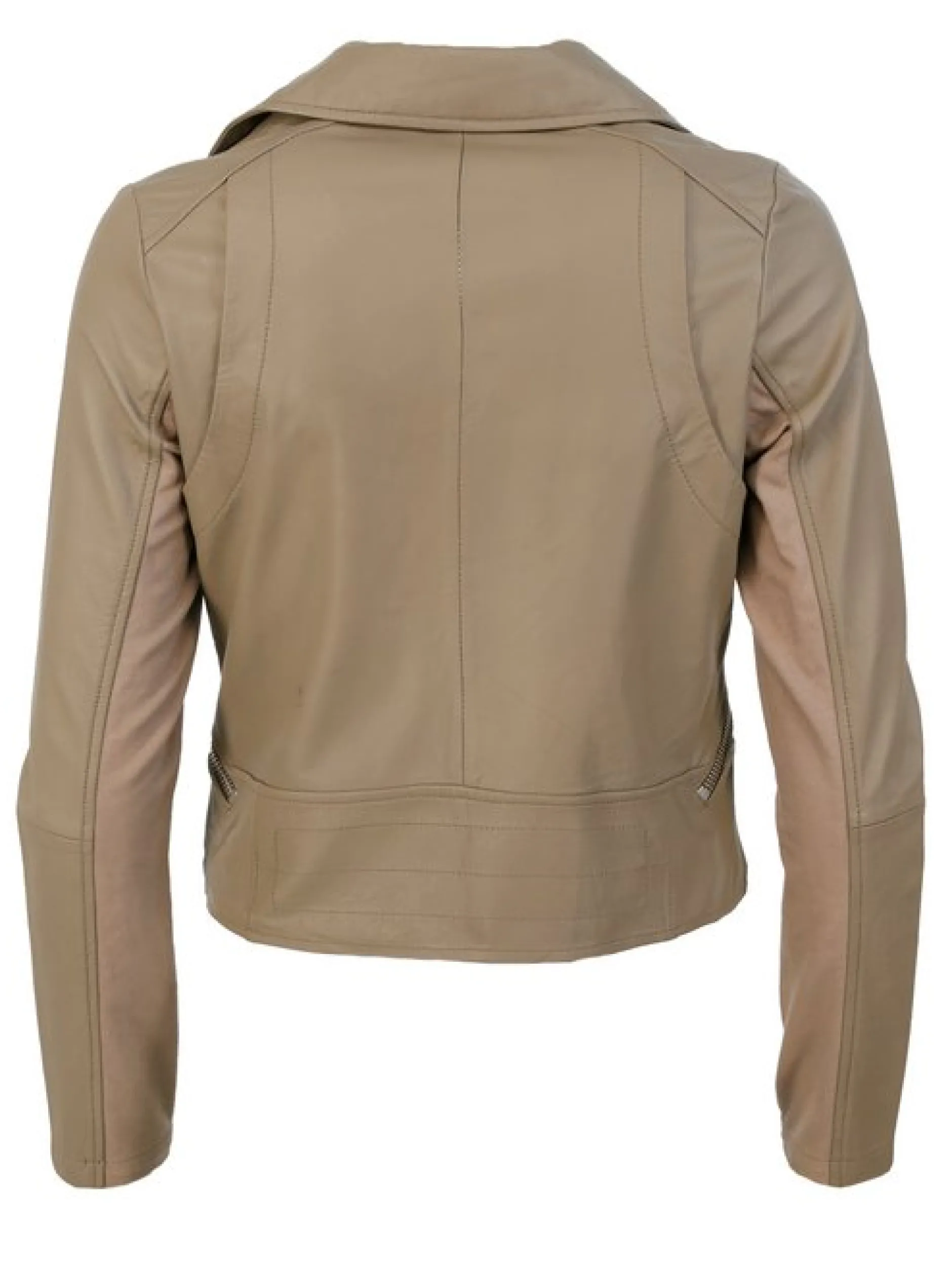 Maze Damen Lederjacke in taupe
