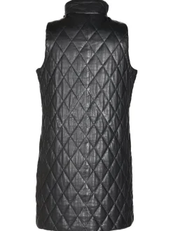 Maze Damen Lederweste in schwarz