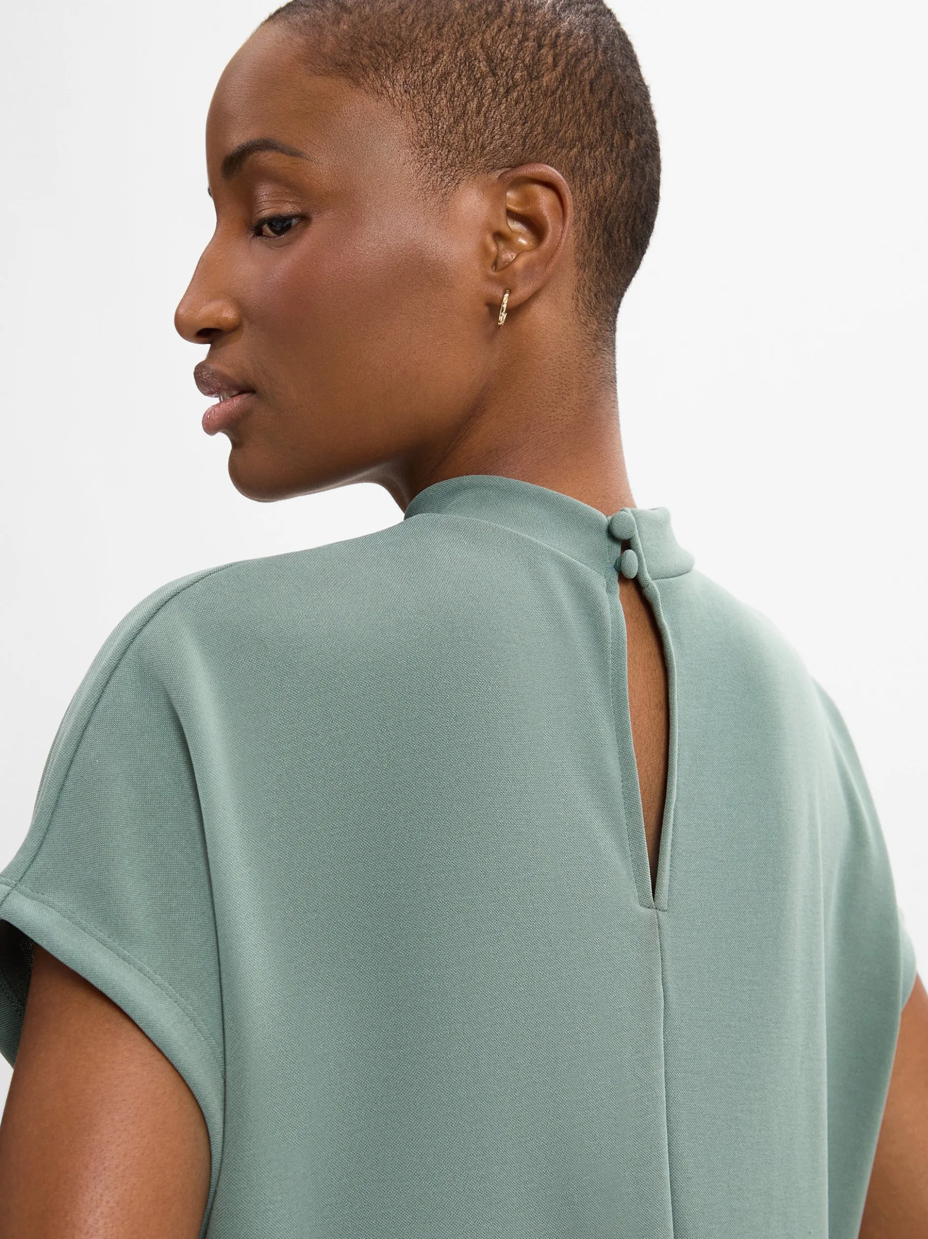 mbyM Damen Kleid - Linea-M in lind - Ärmel: extra kurz