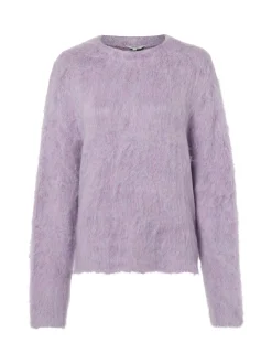mbyM Damen Strickpullover mit Wolle - Gillis-M in flieder