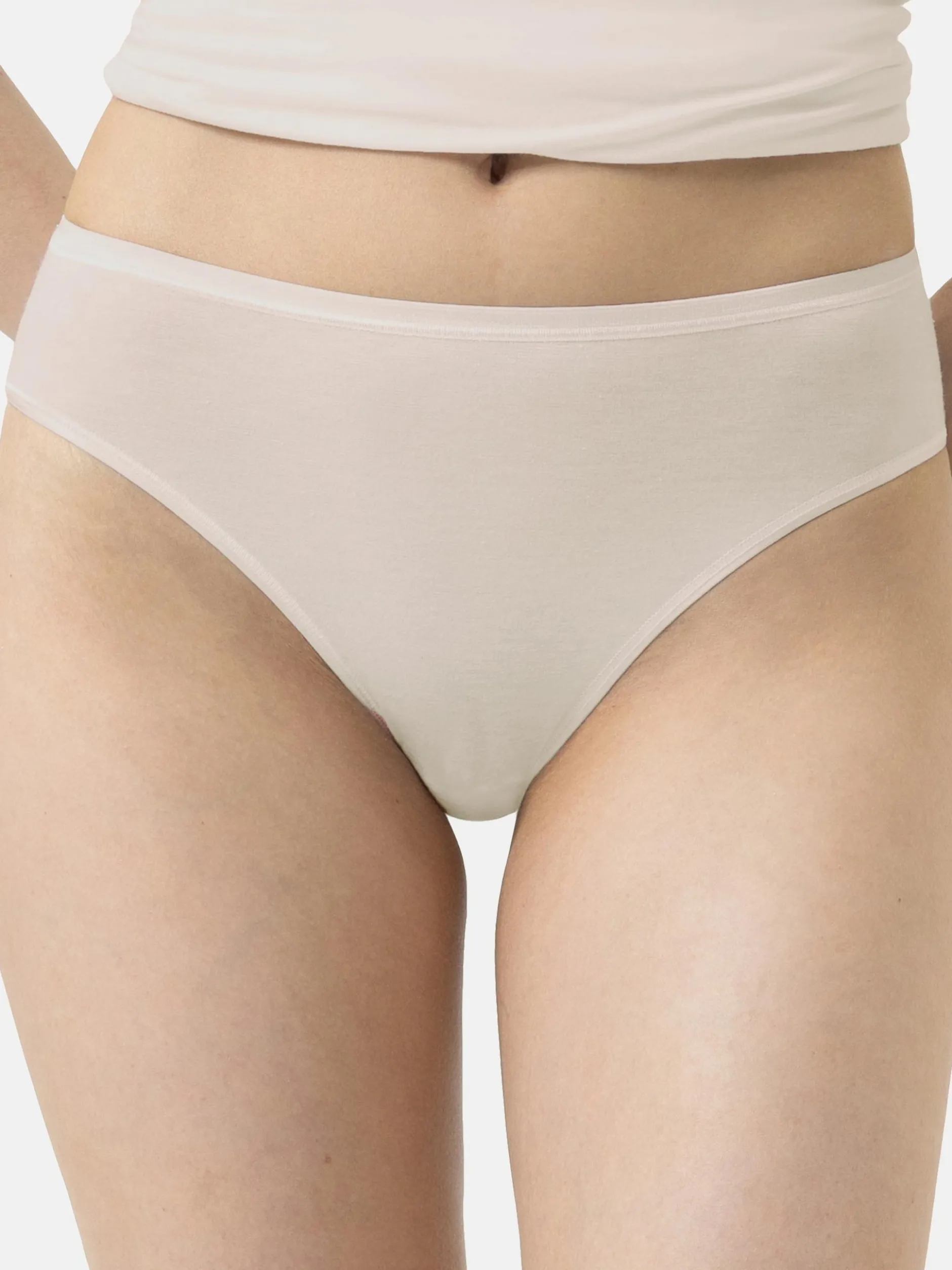 Mey Damen American-Pants im 3er-Pack in beige