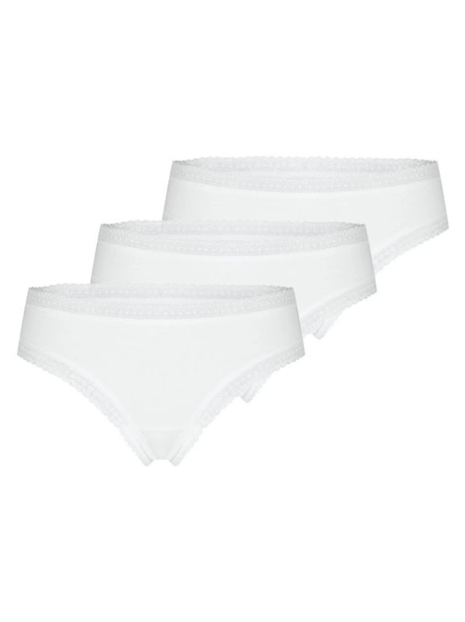 Mey Damen Hipster im 3er-Pack in weiß
