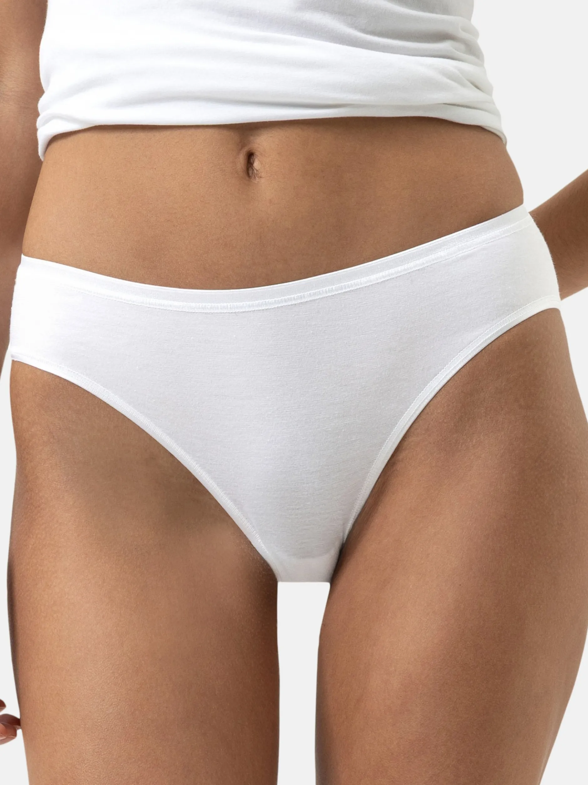 Mey Damen Mini Slips im 3er-Pack in weiß