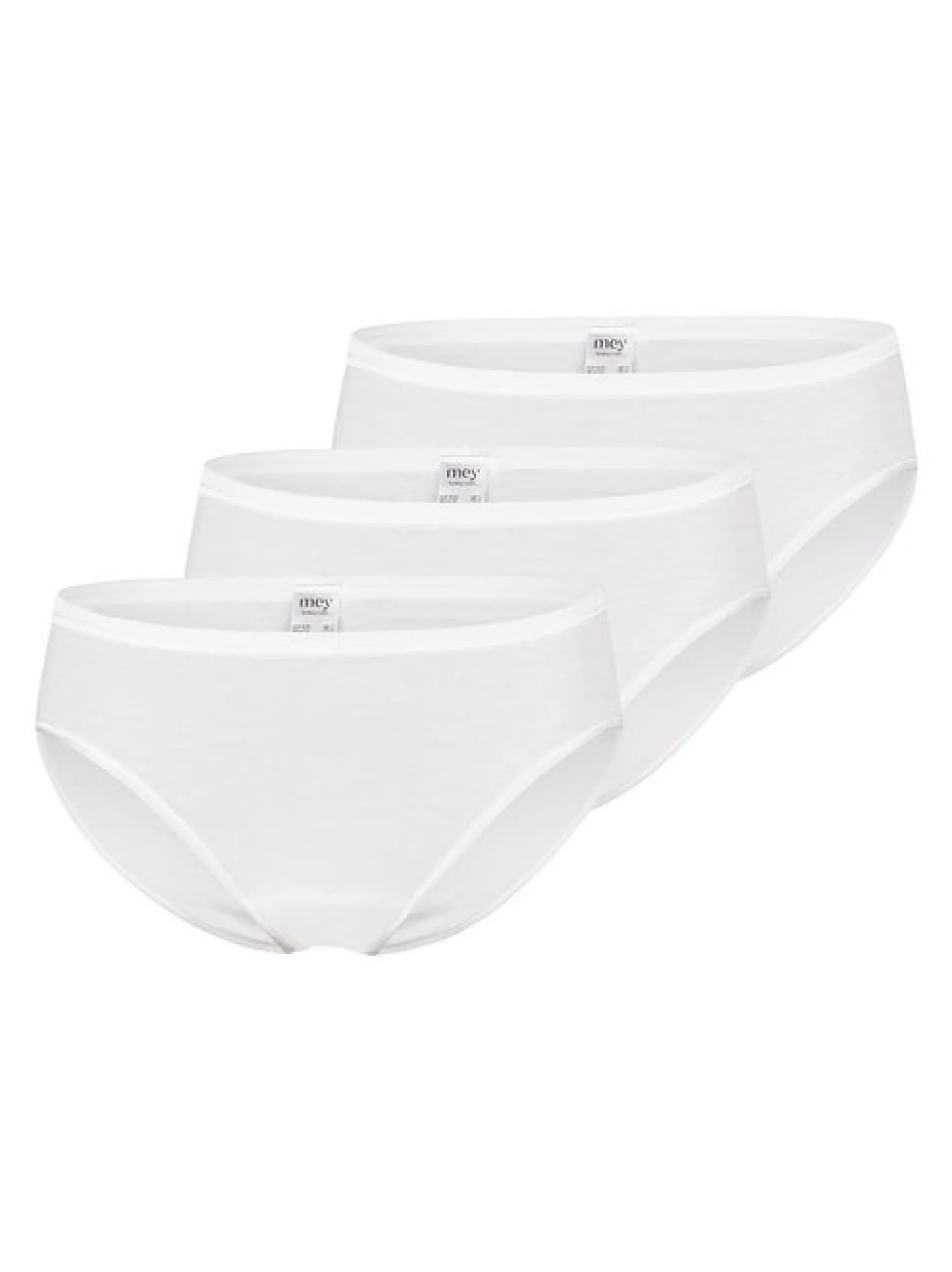 Mey Damen Mini Slips im 3er-Pack in weiß