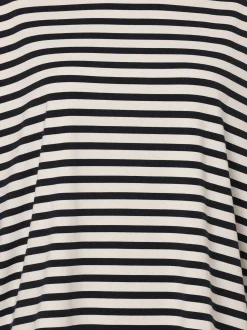 Mey Damen Pyjama-Shirt in marine weiß - Ärmel: langarm
