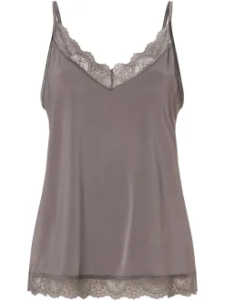 Mey Damen Top in anthrazit - Ärmel: ohne Arm