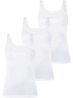Mey Damen Unterhemden im 3er-Pack in weiß