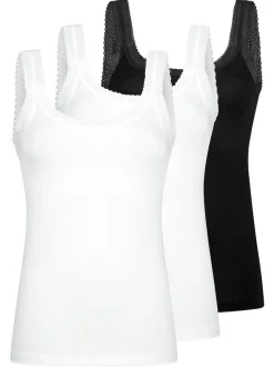 Mey Damen Unterhemden im 3er-Pack in mehrfarbig