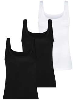 Mey Damen Unterhemden im 3er-Pack in mehrfarbig